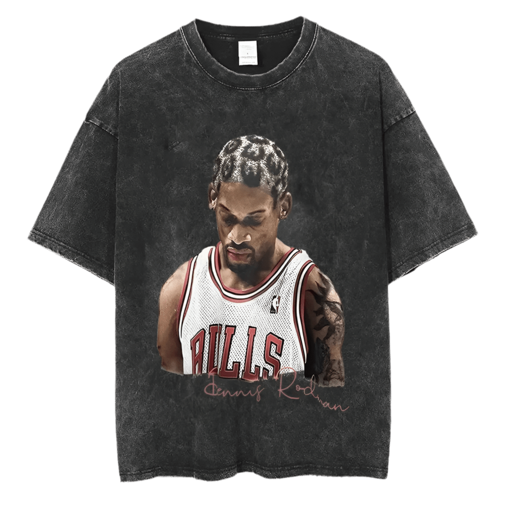 Dennis Rodman Vintage Basketball Graphic T-Shirt