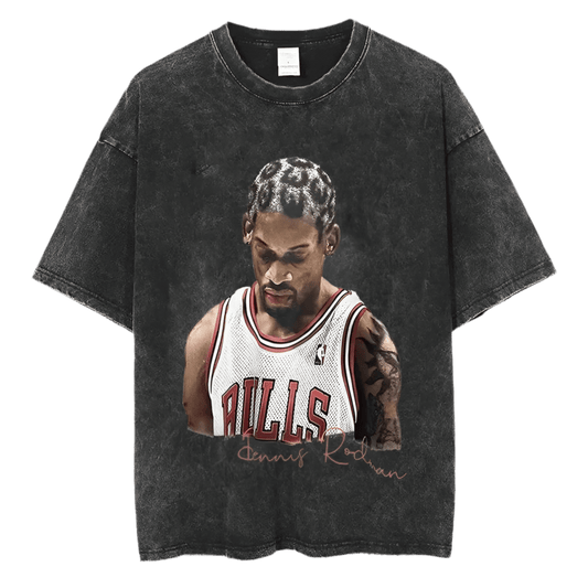Dennis Rodman Vintage Basketball Graphic T-Shirt